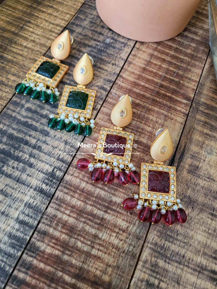 Picasso jasper earrings, Jasper earrings,natural stone Earrings, state —  San José Made